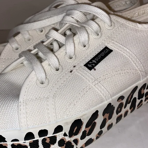 SUPERGA -2790, Foxing Print, Women’s Platform Sneakers, Size 7.5 - Picture 10 of 12
